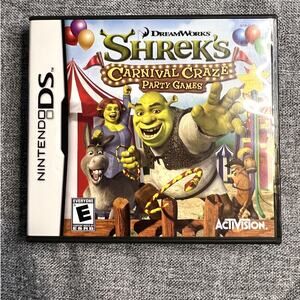 NINTENDO DS - DreamWorks Shrek's Carnival Craze Party Games - TESTED